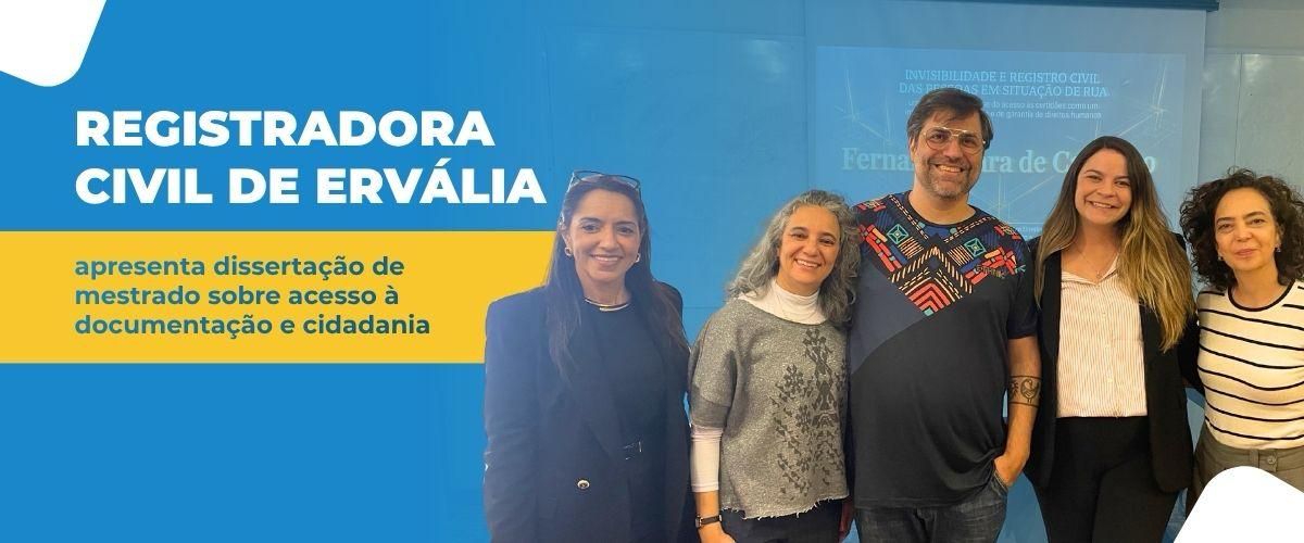 Registradora civil de Ervália apresenta dissertação de mestrado sobre acesso à documentação e cidadania